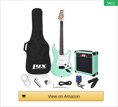 LyxPro 39 inch Electric Guitar Kit Bundle
